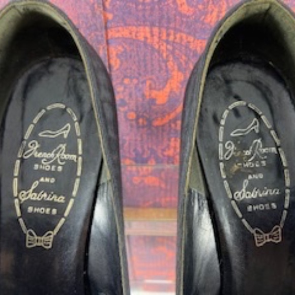 Vintage Jewelled Black Silk Shoes 'French Room Shoes and Sabrina Shoes' - Picture 11 of 16